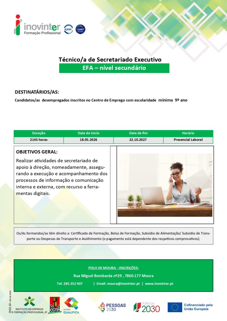 Técnico/a de Secretariado executivo